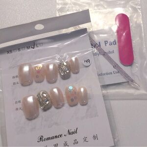 Brand New Hand Made Press on Nails # 149